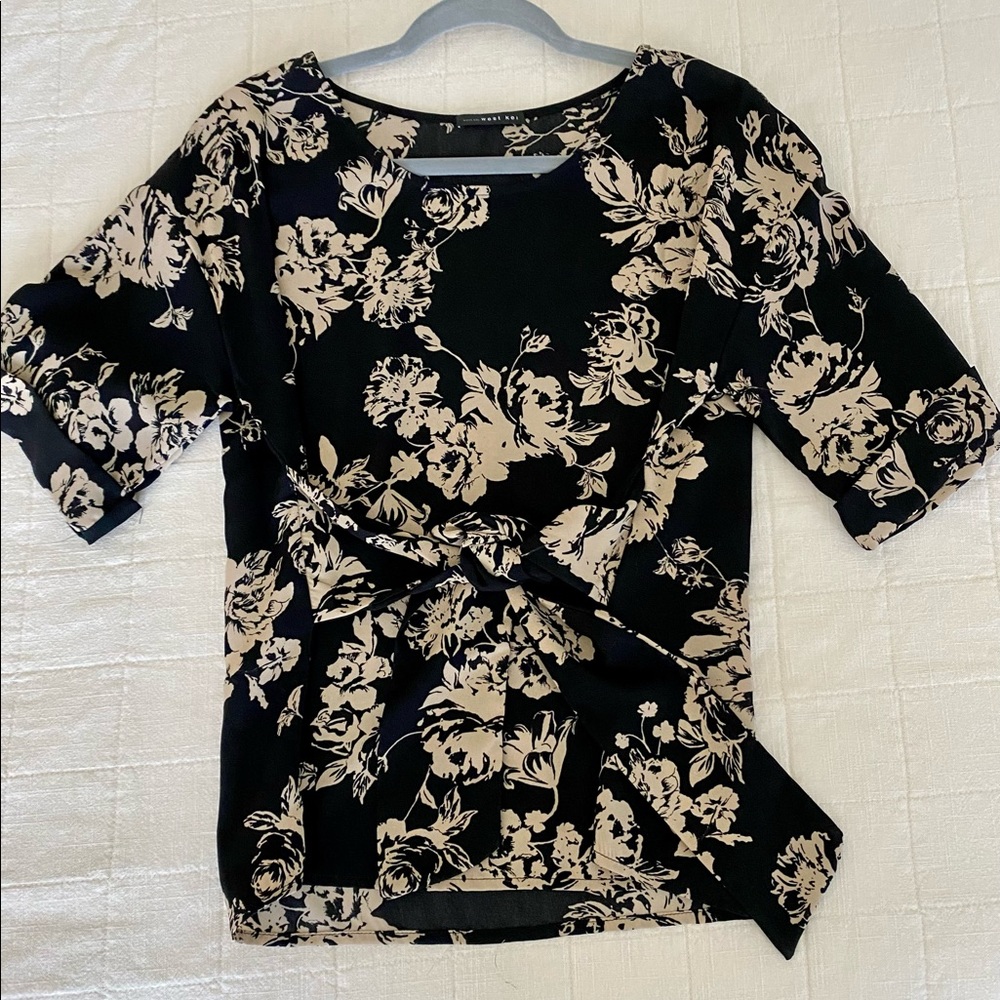 West Kei Tie Front Blouse